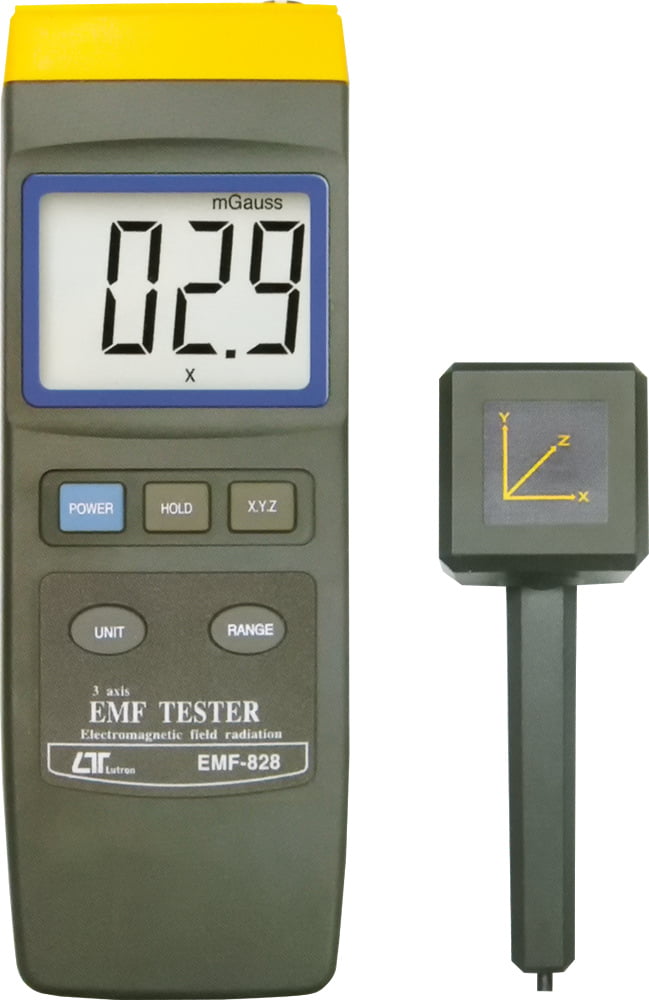 Three axis electromagnetic field measurement 3 D EMF TESTER Model EMF-828